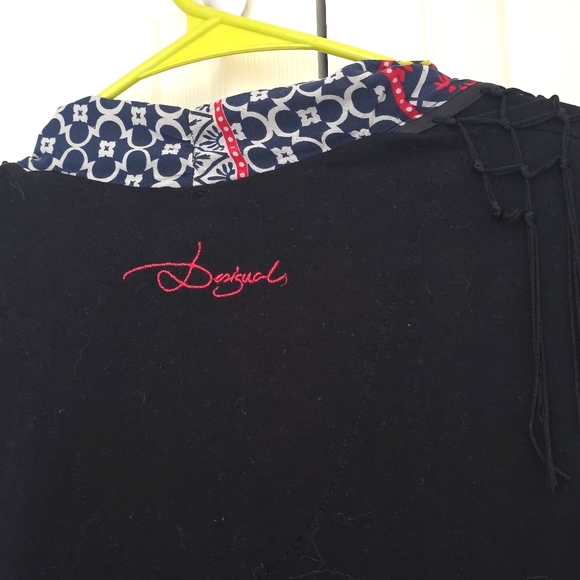 Desigual Black and Red Dress With Embellishments - Picture 7 of 10